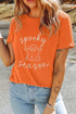 Spooky Ghost Embroidered Sequin Graphic T Shirt