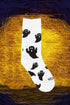 Spooky Ghost Graphic Cotton Knit Halloween Mid Calf Socks