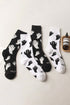 Spooky Ghost Graphic Cotton Knit Halloween Mid Calf Socks