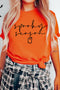 Spooky Ghost Graphic Short Sleeve T Shirt
