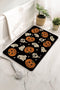 Spooky Pumpkin And Ghost Print Rectangular Door Mat