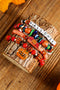 Spooky Pumpkin Bat Spider Charm Acrylic Beaded Bracelets