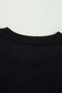 Spooky Season Script Graphic Knit Pullover Sweater
