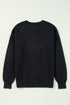Spooky Season Script Graphic Knit Pullover Sweater