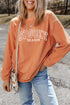 Spooky Season Varsity Letter Corded Crew Pullover