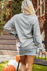 Spooky Sequin Ghost Graphic Crew Neck Pullover Sweatshirt