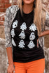 Spooky Spirit Graphic Print Short Sleeve Crew Neck Tee