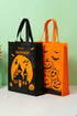 Spooky Witch And Bat Graphic Holiday Gift Bag
