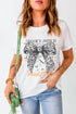 Spooky Witch Graphic Print Short Sleeve Tee Shirt