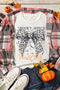 Spooky Witch Graphic Print Short Sleeve Tee Shirt