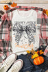 Spooky Witch Graphic Print Short Sleeve Tee Shirt