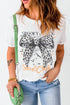 Spooky Witch Graphic Print Short Sleeve Tee Shirt