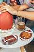 Sports Ball Shaped Disposable Paper Serving Plates