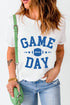 Sporty Football Helmet Graphic Crewneck Short Sleeve Tee