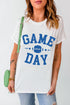 Sporty Football Helmet Graphic Crewneck Short Sleeve Tee