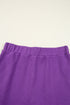 Sporty Half Zip Pullover Mini Skort Two Piece Dress