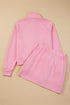 Sporty Half Zip Pullover Mini Skort Two Piece Dress
