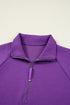 Sporty Half Zip Pullover Mini Skort Two Piece Dress