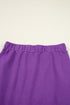 Sporty Half Zip Pullover Mini Skort Two Piece Dress