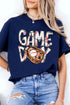 Sporty Letter Graphic Print Short Sleeve Crew Neck Tee