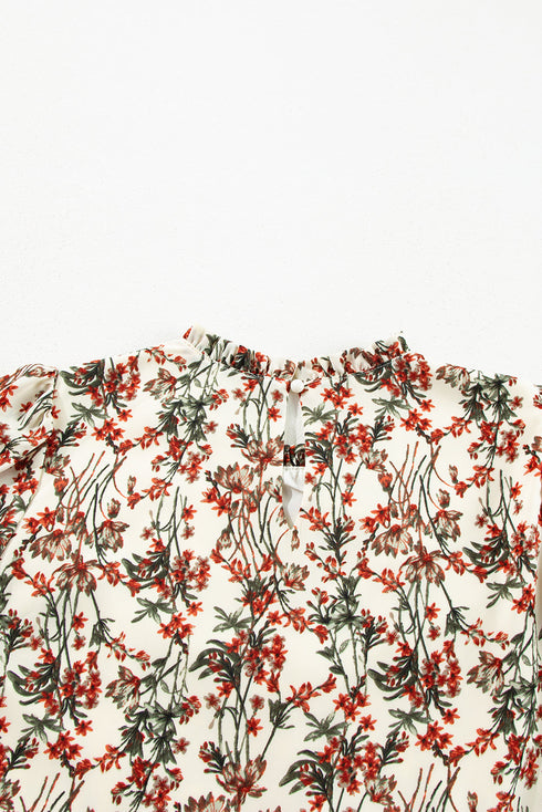Springtime Jubilee Floral Long Sleeve Mini Dress