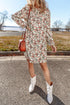 Springtime Jubilee Floral Long Sleeve Mini Dress