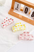 Square Bow Knot Print Acrylic Hair Claw