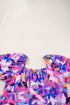 Square Neck Puff Sleeve Tiered Babydoll Dress