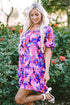Square Neck Puff Sleeve Tiered Babydoll Dress