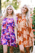 Square Neck Puff Sleeve Tiered Babydoll Dress