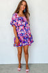 Square Neck Puff Sleeve Tiered Babydoll Dress
