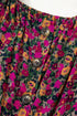 Square Neck Ruffle Sleeve Button Front Floral Top