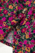 Square Neck Ruffle Sleeve Button Front Floral Top