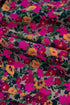 Square Neck Ruffle Sleeve Button Front Floral Top