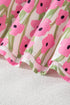 Square Neck Ruffle Sleeve Floral Maxi Dress