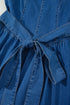 Square Neck Sleeveless Bowknot Western Denim Mini Dress