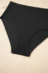 Square Neck Textured Trim Empire Waist Tankini Top