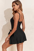 Square Neck Tie Waist Sarong Swim Dress