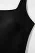 Square Neck Tie Waist Sarong Swim Dress