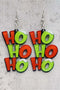 Stacked Letter Acrylic Statement Dangle Earrings