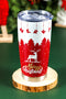 Stainless Steel Elk And Pine Tree Pattern Insulated Tumbler