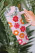 Stainless Steel Floral Print Handle Vacuum Insulated Tumbler