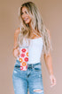 Stainless Steel Floral Print Handle Vacuum Insulated Tumbler