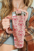 Stainless Steel Fruit Print Bow Detail Travel Tumbler