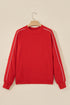 Stand Neck Long Sleeve Regular Fit Sweatshirt
