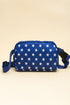 Star And Stripe Print Adjustable Crossbody Bag
