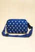 Star And Stripe Print Adjustable Crossbody Bag