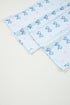 Star And Stripe Print Bow Detail Two Piece Lounge Set