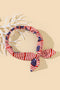 Star And Stripe Print Bow Knot Stretch Headband