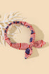 Star And Stripe Print Bow Knot Stretch Headband